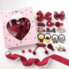 Wine red love box (set of 18)