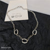 Chain diamond ring necklace