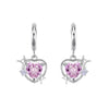 One pair of white k earrings