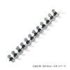 5#[phantom color white]-rhinestone flower clips 12 packs