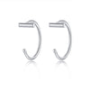 One word stud earrings