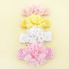 Pink yellow white snow buds
