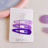 4# purple water drop clip