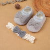 Xw002 gray + hair band / 12 yards inner length 10.5cm