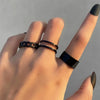 M1490 [swimming black retro three-piece set] 1 piece