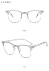 Transparent gray frame anti-blue light lens