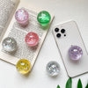 Crystal ball stand - sequins - transparent powder