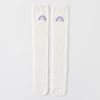 White rainbow / one size [sock length about 45 cm]
