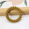 Frosted jumbo phone cord - turmeric