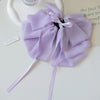 Purple-textured chiffon bow clip