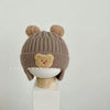 Children's bear ear protection-coffee color