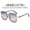 Gray and powder on black gold frame