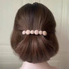 Half tie hair clip - nude pink