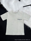 Floral gray short sleeves / 130cm