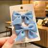 Bow hair clip [light blue]