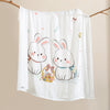 Couple rabbit / 110*110cm