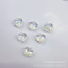White luminous starry sky heart