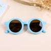 Small circle - sky blue framed tea chips