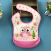 Full snap bib bib pink owl