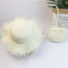 Milk white suit cap + bag / s children (52cm))