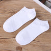 White solid color crew socks / one size fits all