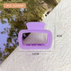 6# frosted square purple
