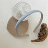 Cream blue slim headband