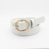 White/oval gold buckle (2.3 wide) / 105cm