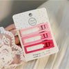 Pink square three-piece set