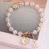 Sunflower burst bracelet【white】
