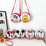 Korean version of children's bags 2022 new trendy one-shoulder small round bag cartoon anime baby coin purse girls Messenger bag