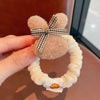 Brown rabbit hair band