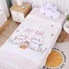 Pure bamboo flower basket rabbit / 110*110cm