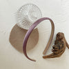Cream purple hairband