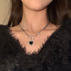 Ice crack bead necklace