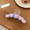 3#transparent big clip-purple kulomi