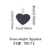 Love / total length about 6*8cm clip 7.2*1cm