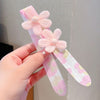 3# broken hair stickers - pink mesh flowers