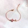 Rose gold key bracelet