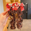 Red wig hairpin [printing] 2 pieces