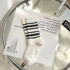White and black stripes / one size fits all