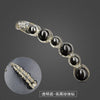 Rose red transparent - bright black pearl diamond