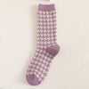 Purple houndstooth / one size fits all