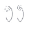 Star and moon earrings