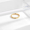English alphabet gold ring / us size 5