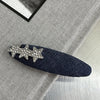 Sweet cool denim oval - deep three stars