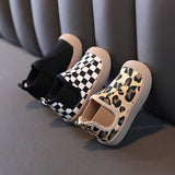 Cotton boys' shoes autumn and winter new children's mid-top canvas shoes boys' warm baby shoes toddler shoes