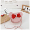 Pink red bow