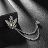 Silver champagne diamond chain