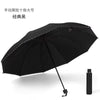 [enlarged manual model] 10 bone wrapped vinyl sunny umbrella black